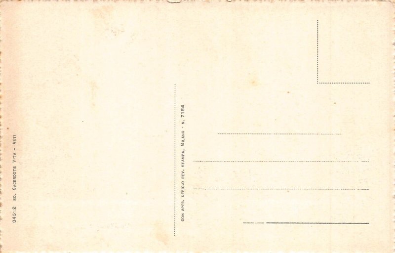 A649 Italy Asti Panorama Passepartout vintage postcard