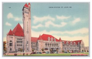 St. Louis MO. Missouri Union Station Postcard