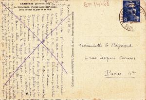 BF14468 chartres eure et loir la cathedrale   france front/back image