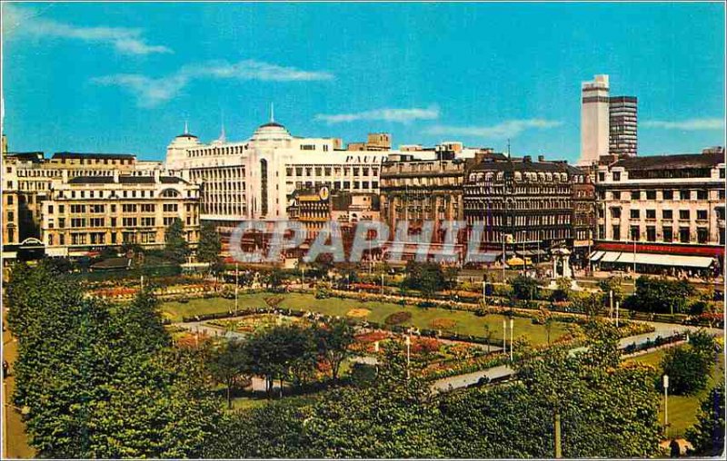 Modern Postcards Manchester Piccadilly Gardens