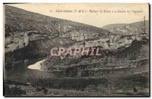 Old Postcard Saint Antonin Rocks of Good has the mouth of the & # 39Aveyron