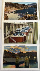 Hoover (Boulder) Dam Nevada 18 Postcards Souvenir Folder