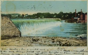 C.1910 Holyoke Dam, Holyoke, Mass. Vintage Postcard P52