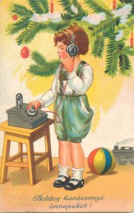 Lot 20 folk & traditions Christmas tree related greetings postcards all Hungary