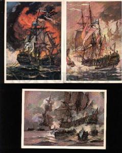 005273 SHIPS USSR Russian naval fleet Collection of 16 old PC