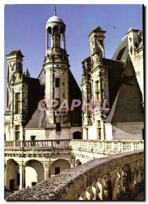 Modern Postcard Chateau de Chambord Tower West called Dungeon Tour Dieudonne