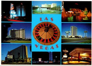 Nevada Las Vegas Roulette Wheel & Casino Multi Views