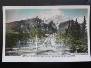 Canada: Cascade Mountain & Alpine Gardens Banff c1940's RP by Gowen Sutton Co