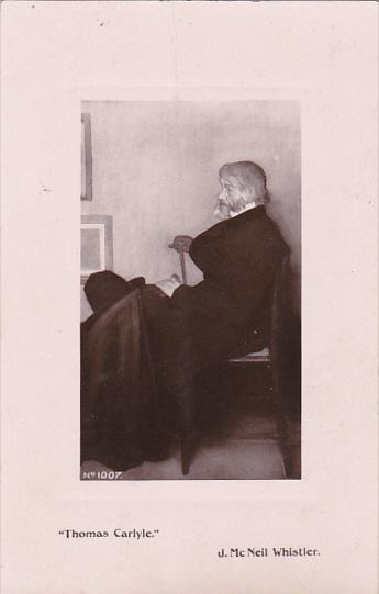 Thomas Carlyle J McNeil Whistler Real Photo 1914