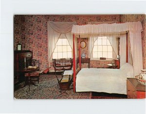 Postcard West Bedroom Grouseland Vincennes Indiana USA