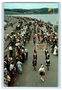 Vintage March Of The 100 Pipers Nova Scotia Canada Postcard P167E