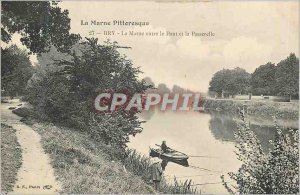 Old Postcard Bry La Marne La Marne Picturesque between the bridge and the bri...