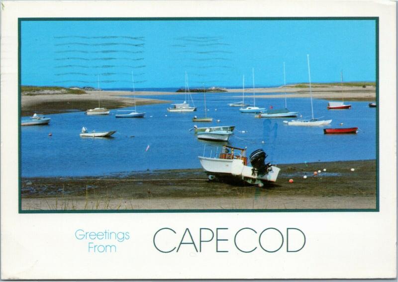 Greetings from Cape Cod - Pamet Harbor, Truro - Massachusetts, boats