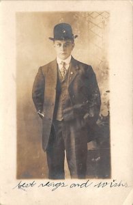 Young man with a hat Adults & Children PU 1907 