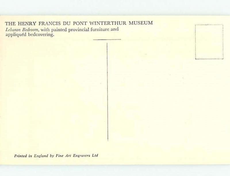 Unused Pre-1980 MUSEUM SCENE Winterthur - By Wilmington Delaware DE hr0953