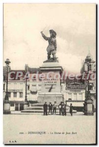 Old Postcard The Statue Dunkirk Jean Bart