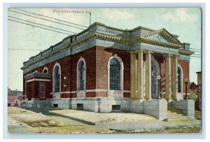 1912 View Of Post Office Building Auburn West Paris Maine ME Antique Postcard