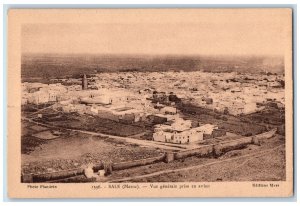 c1940's General View of Town from Plane Sale Morocco Unposted Vintage Postcard