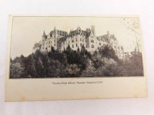 C.1900-07 Tacoma High School, Tacoma, WA Capacity 2,000 Vintage Postcard P28 