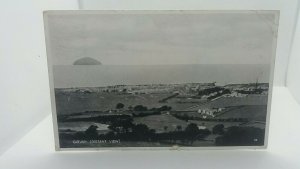 Vintage Postcard Girvan Distant Aerial View 1944