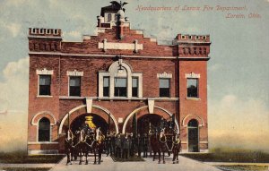 LPD34   Ohio Postcard: Lorain, Fire Department