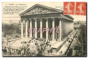 Old Postcard Paris La Madeleine