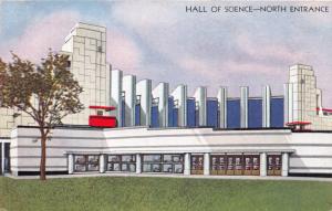 CHICAGO IL CENTURY OF PROGRESS HALL OF SCIENCE NORTH ENTRANCE POSTCARD c1933