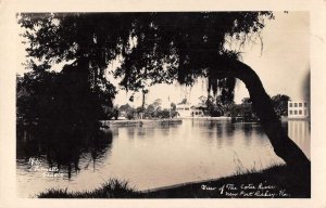 Port Richey Florida Cotee River Scenic View Real Photo Postcard AA23063