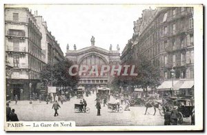 Old Postcard Paris's Gare du Nord