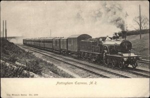 Nottingham Express Wrench Ser No. 4508 Railroad Train c1910 Vintage Postcard