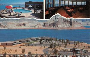 Salt Lake City Utah Wahweap Lodge And Marina Multiview Vintage Postcard K52264