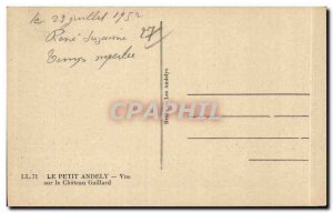 Old Postcard The Little Andely View Chateau Gaillard