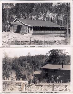 ONTARIO   BOUSKAS   CAMP  2 RPPC postcards postcard