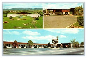 Vintage 1960's Advertising Postcard City View Motel US Route 15 Williamsport PA