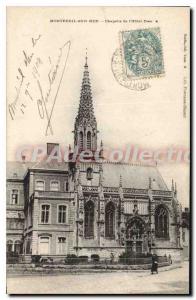 Postcard Old Montreuil sur Mer Chapel hotel God