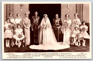 Royalty~Duke & Duchess Of Gloucester Wedding Party~Royal Family Names~c1935 RPPC