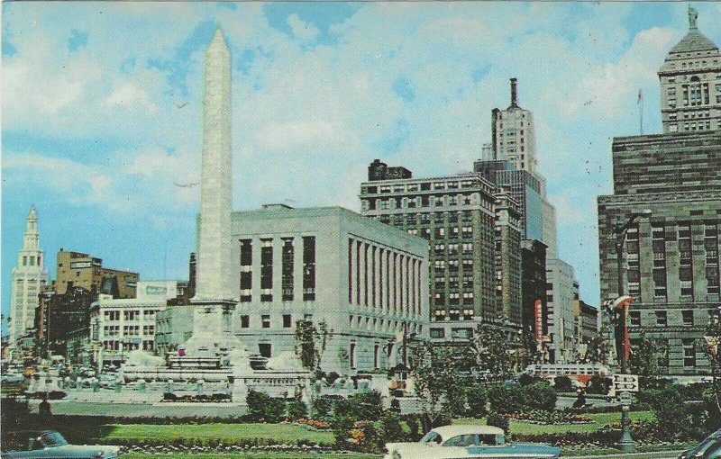 50s postcard The Civic Center Buffalo New York