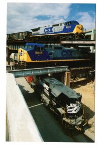 Railway Trains,  Three Level Crossing, Richmond, Virginia