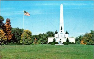 Postcard MONUMENT SCENE Springfield Illinois IL AL6373