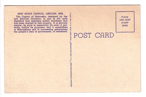 New State Capitol, Lincoln, Nebraska