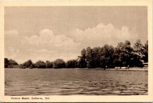 Postcard ON Colborne Victoria Beach on the Shores of Lake Ontario 1940 S99