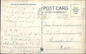 Gloucester MA Eastern Point Lighthouse c1920s White Border Postcard