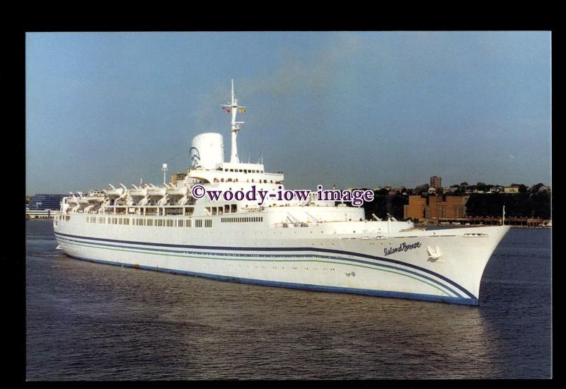 SIM0395 - Dolphin Cruises Liner , Island Breeze ,built 1961 ex S.A Vaal postcard