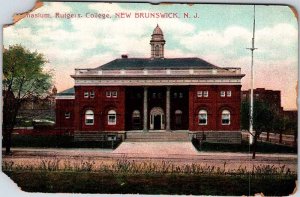 Postcard SCHOOL SCENE New Brunswick New Jersey NJ AN3220