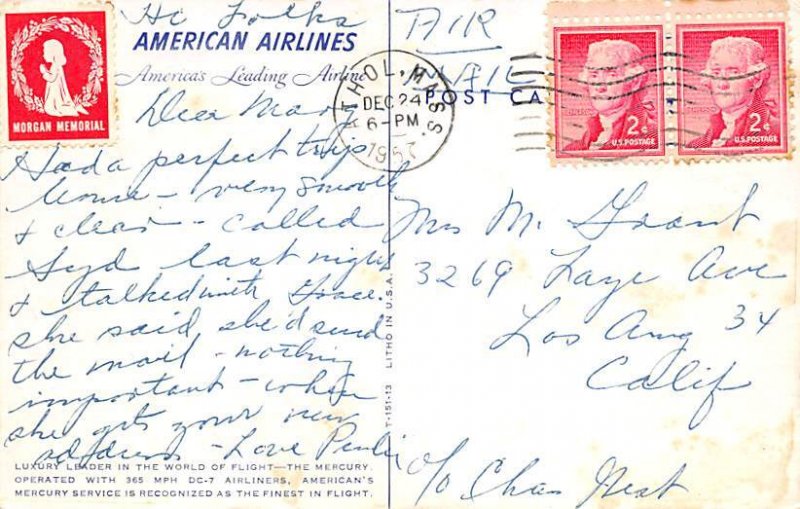 American Airlines Airplane 1957 