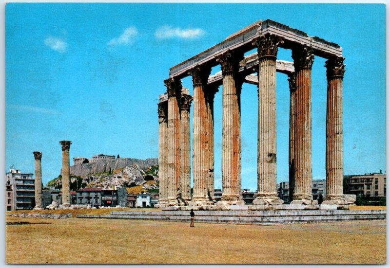 Postcard - View of the Temple of Olympian Zeus - Athens, Greece