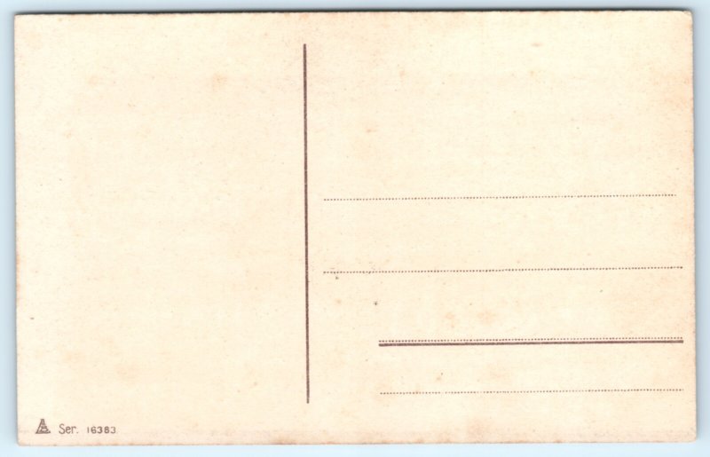 WWI German Steamer Ocean Liner Steamship Ship Postcard