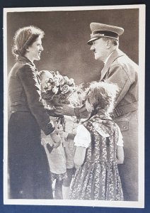 GERMANY THIRD 3rd REICH ORIGINAL CARD HITLER MOTHER & CHILD GERMAN SPRING