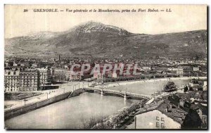 Old Postcard Vue Generale Grenoble and Moucherotte capture of Fort Rabot