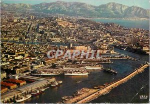 Modern Postcard Marseille (B R) Reflets de Provence Basin Joliette Our Lady o...